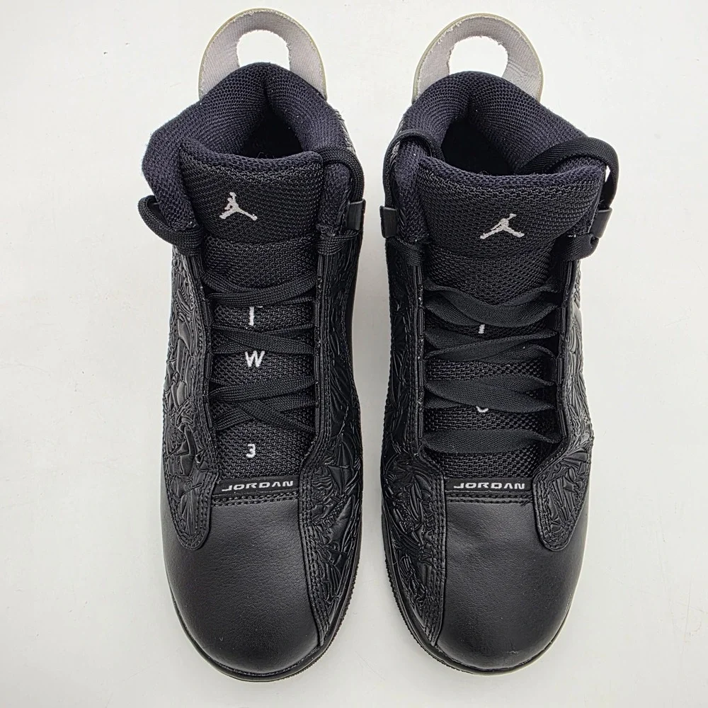 Nike Air Jordan Dub Zero Black Wolf Grey White Laser Men's Boys Sneakers Size 7Y